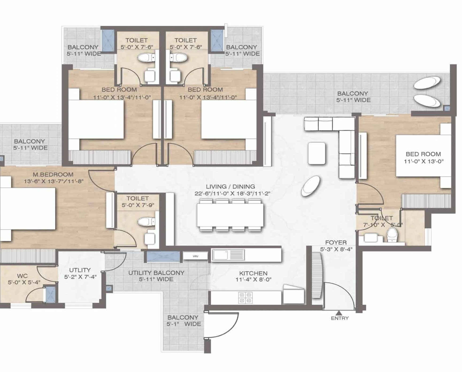 4 BHK