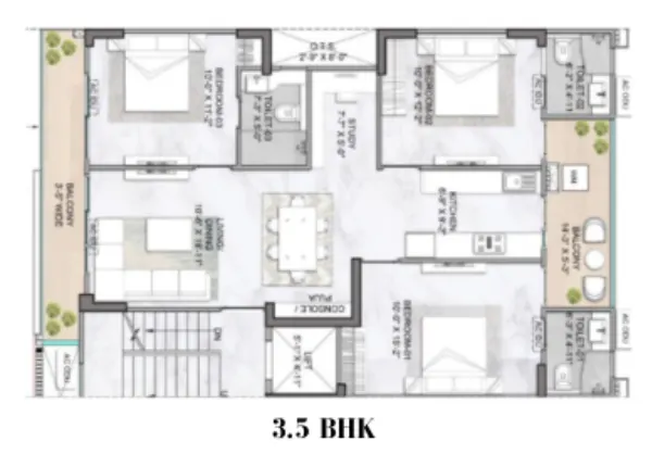 3.5 BHK